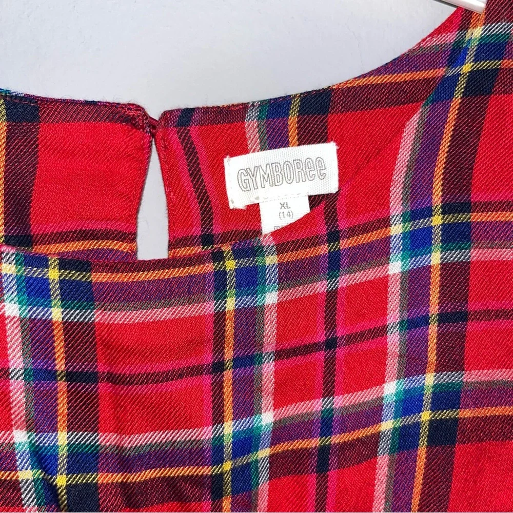 Gymboree Red Plaid Kids Blouse